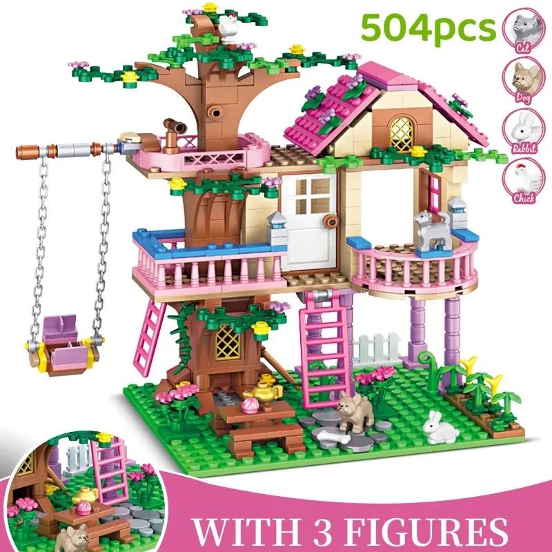 City Treehouse Building Blocks Set for Kids - Birthday Gift - silverfoxgoods